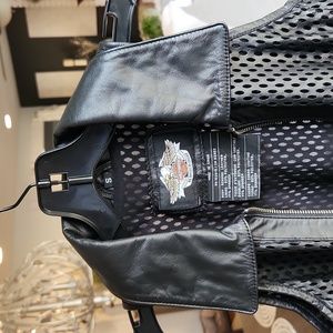 Harley-Davidson Leather Collared Vest